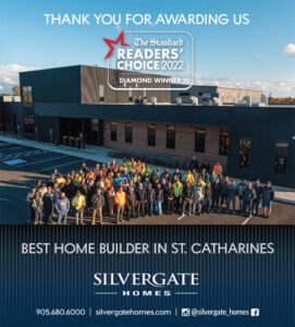 Silvergate Homes Named as Best Home Builder in St. Catharines by The Standard Readers Choice Awards