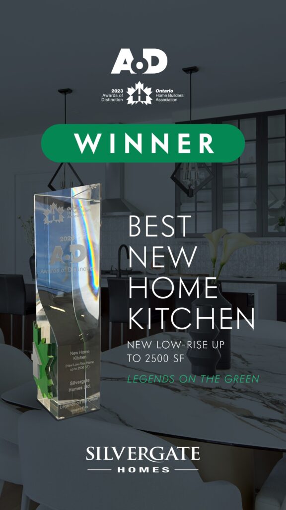 Best New Home Kitchen (New Low-Rise Up to 2,500 sq.ft.) - OHBA 2023 Awards of Distinction