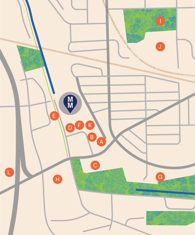 Merritton Mills Amenity Map