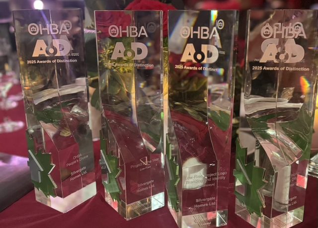 Silvergate Homes Sweeps Four Prestigious Awards at the 2025 OHBA Gala
